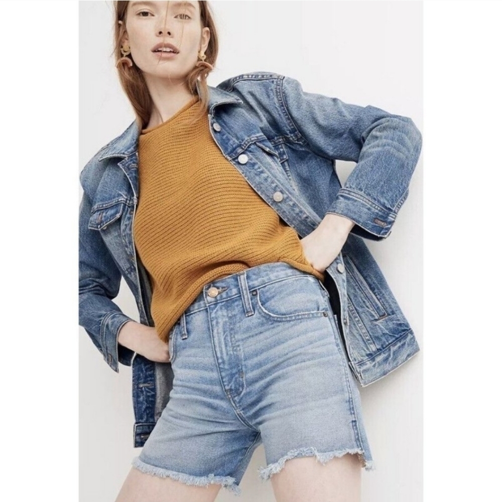 Madewell The Perfect Jean Shorts Step Hem Size 25